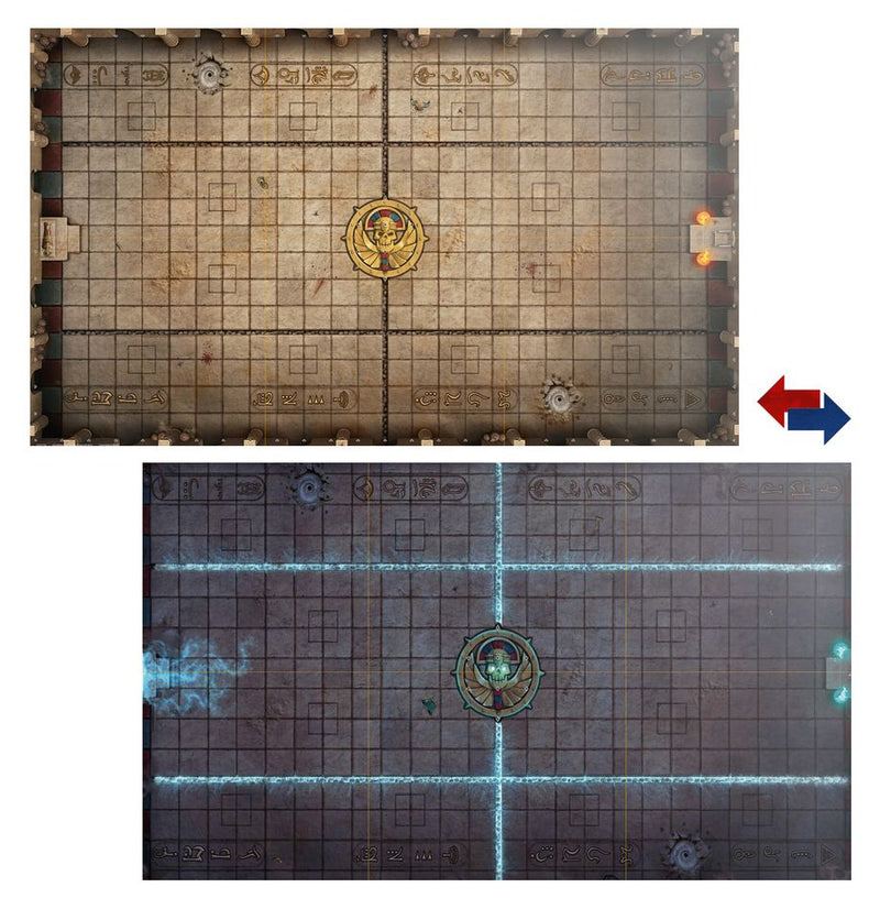 Warhammer Tomb Kings Pitch: Double-sided Pitch and Dugouts Set