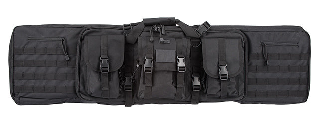 Lancer Tactical 48" Double Gun Bag 600D PVC Molle Belt Rifle Bag