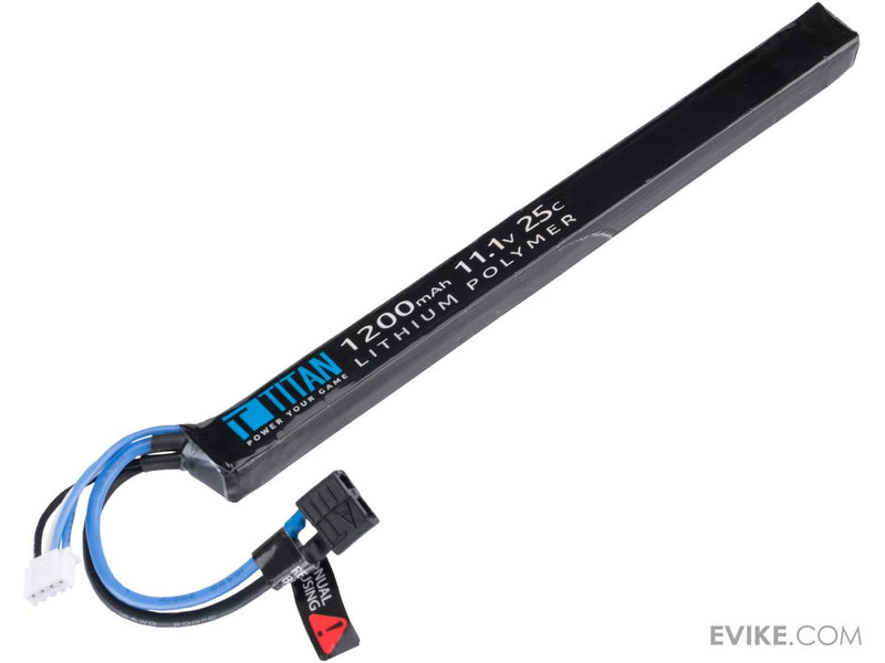 Titan Power 11.1v 25C AK Stick LiPo Battery 1200mAh Deans