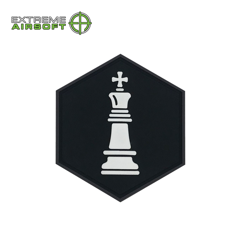 White King Chess PVC Patch