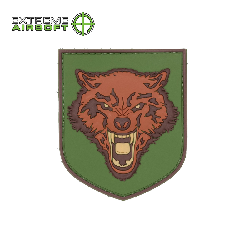 3D Wolf PVC Patch